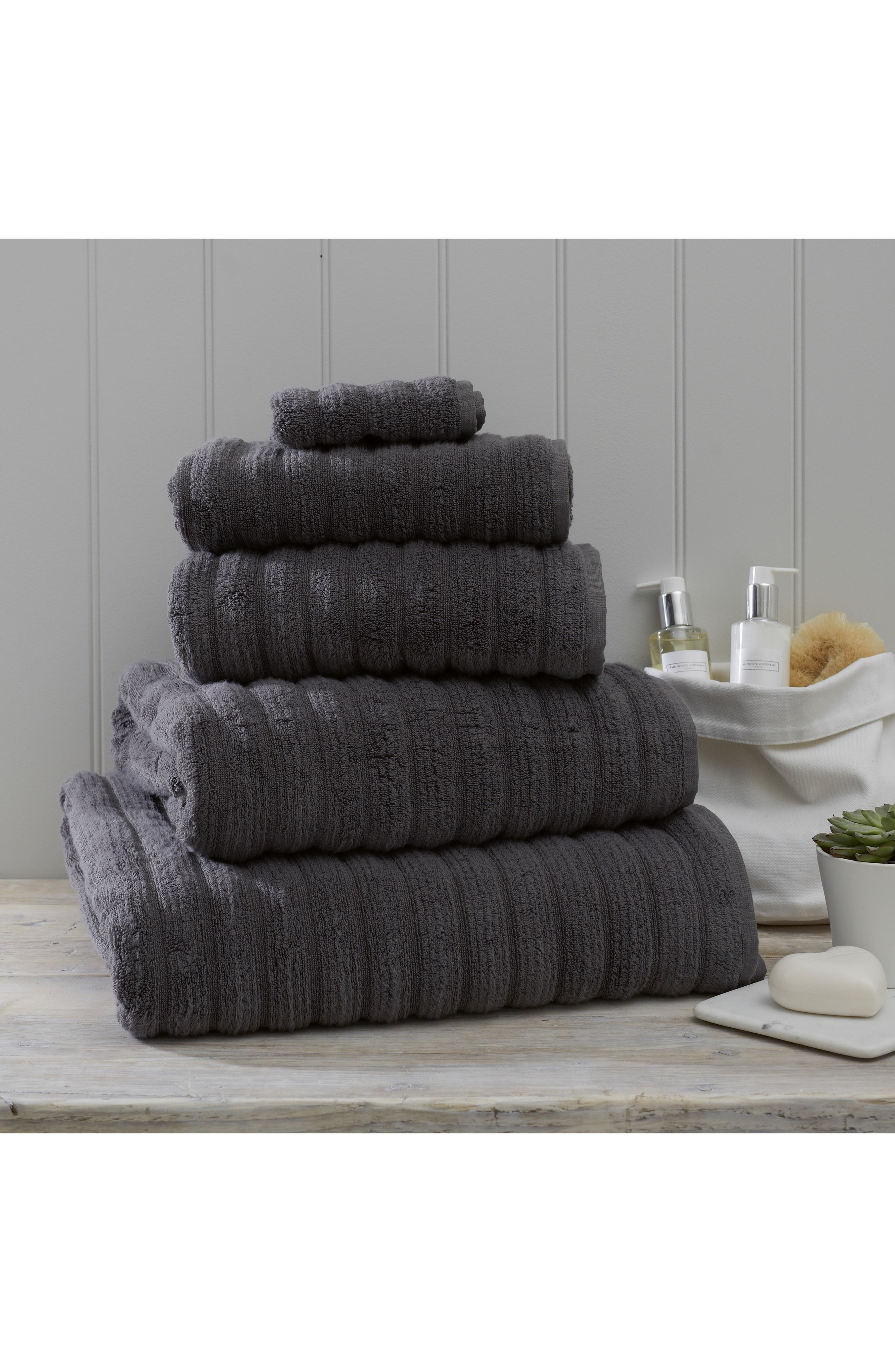 The White Company Ribbed Hydrocotton Bath Sheet Nordstrom