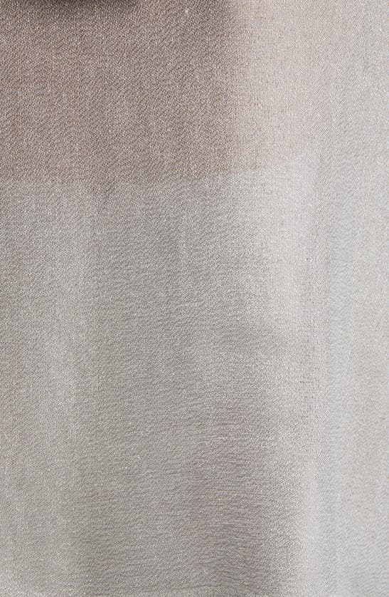Nordstrom Metallic Lightweight Wrap In Silver