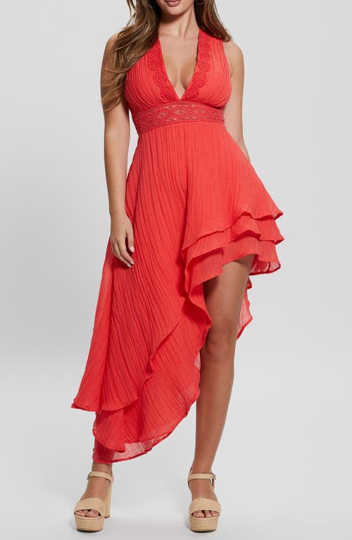 Guess Women's Sleeveless High-low Danny Dress In Portenho Pink