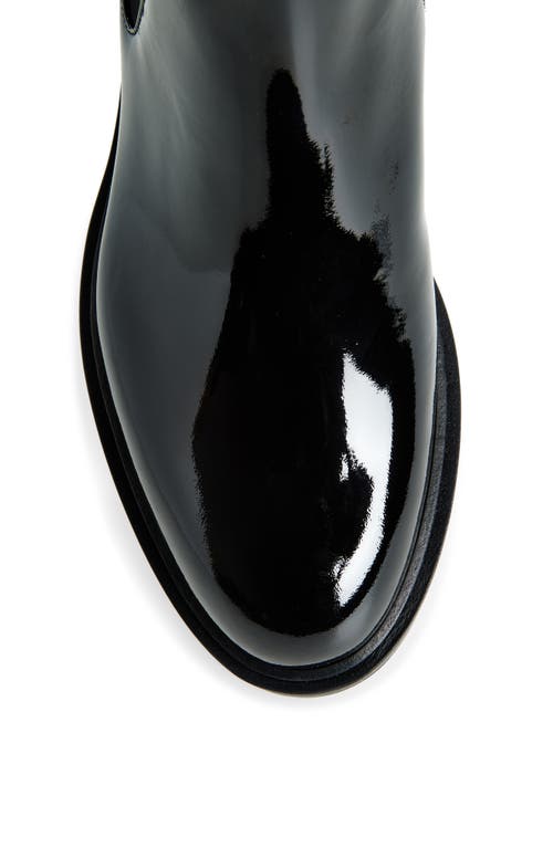 Shop Dolce & Gabbana Dolce&gabbana Vernice Patent Leather Chelsea Boot In 80999 Nero