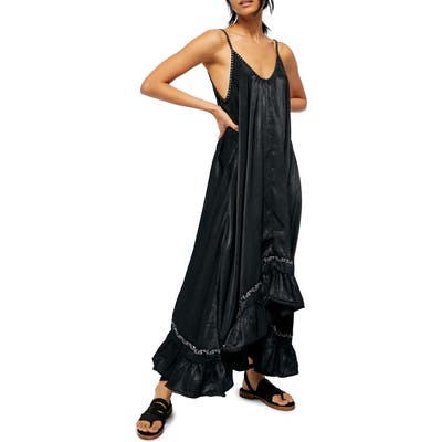 Free People Amor Amor Maxi Slipdress, Black