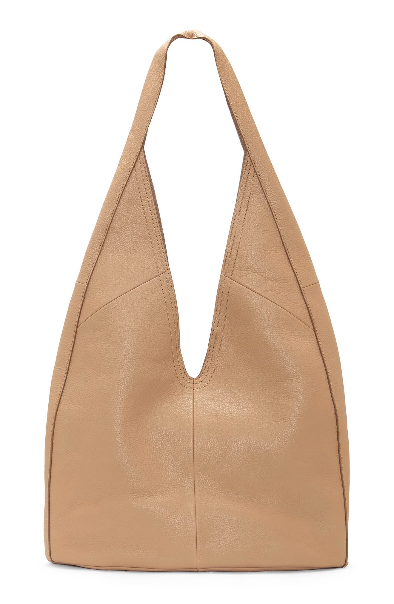 beige handbolsa leather