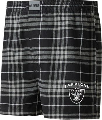 Men's Concepts Sport Black Las Vegas Raiders Ultimate Plaid Flannel Pajama Pants