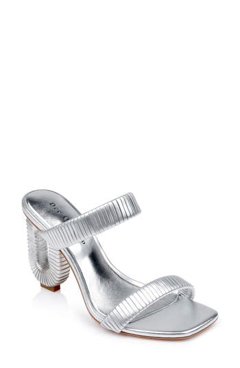 Dee Ocleppo Jamaica 90mm Leather Sandals In Silver