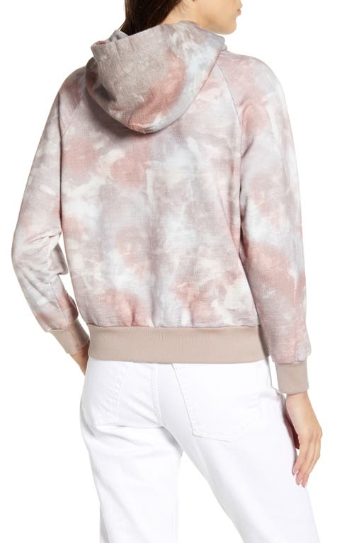 Shop Ag Cali Tie Dye Hoodie In Abstract Tiedye Rocky Mauve