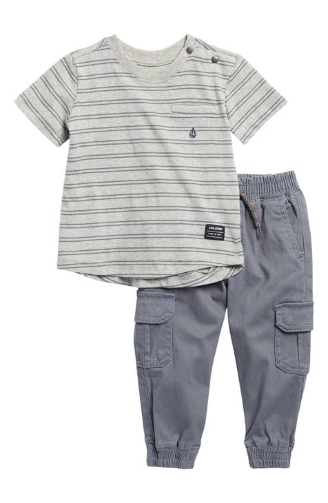 Stripe T-Shirt & Joggers Set (Baby)