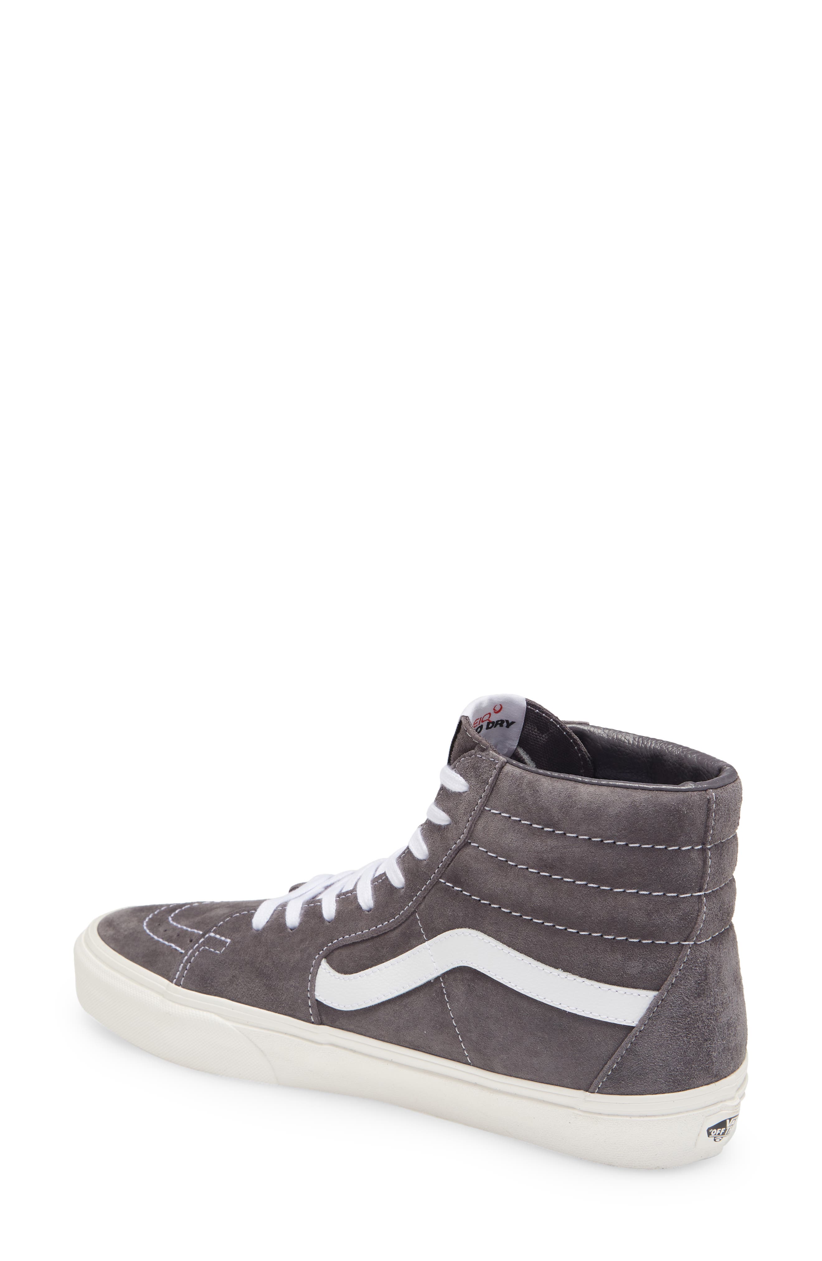 vans high top grey suede