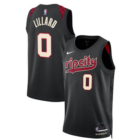 Unisex Nike Damian Lillard Black Portland Trail Blazers 2023/24 Swingman Jersey - City Edition
