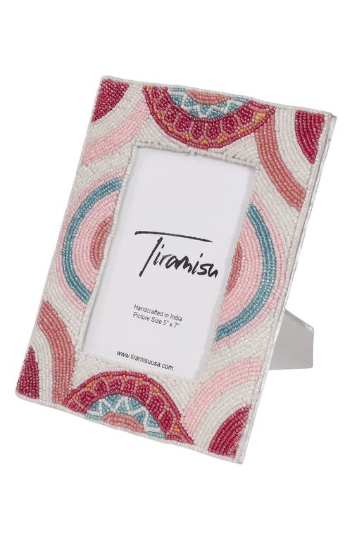 Tiramisu Vibrant Beaded Picture Frame In Multi