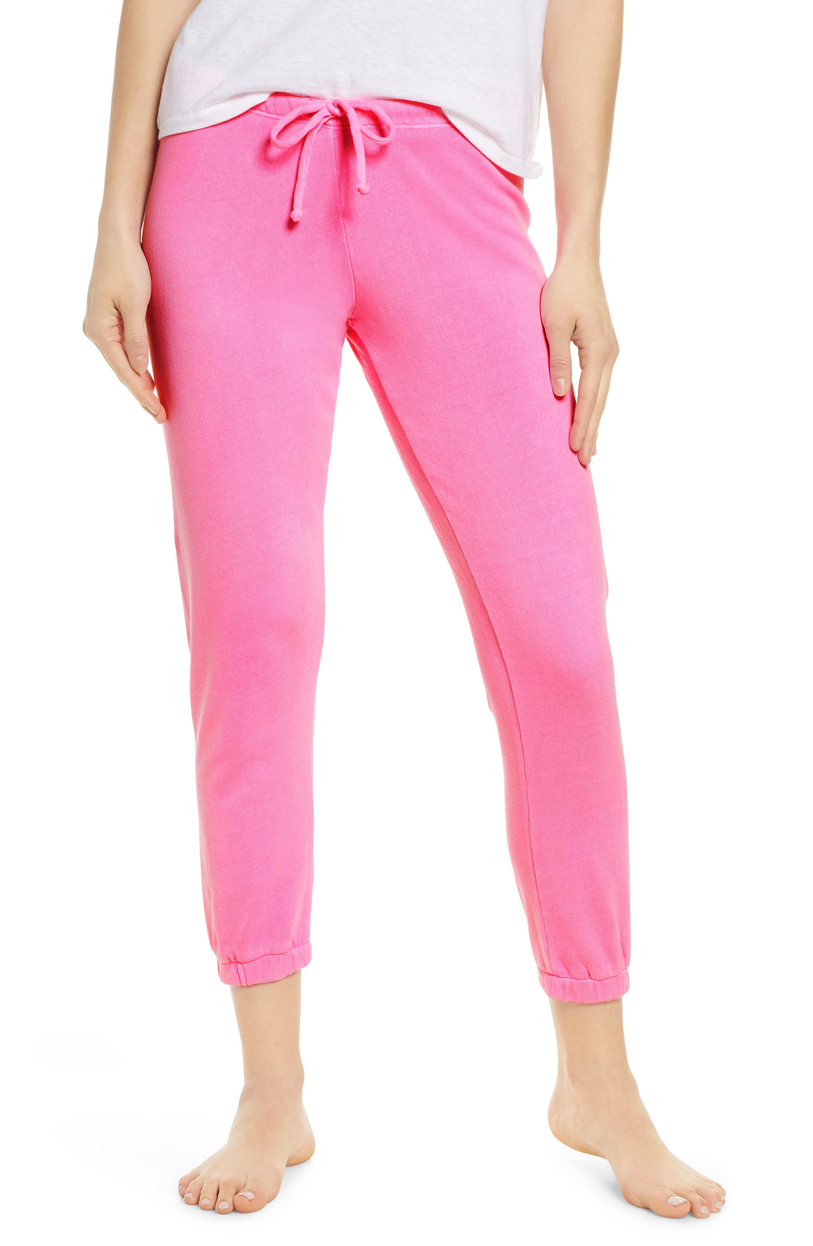 pink jogger pants