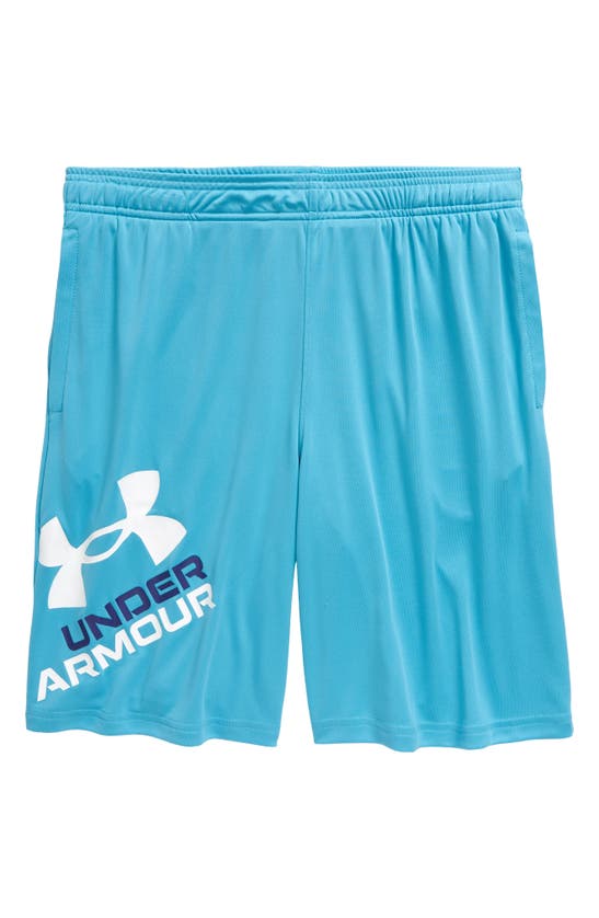 Under Armour Kids' Ua Prototype 2.0 Performance Athletic Shorts In Glacier Blue / White
