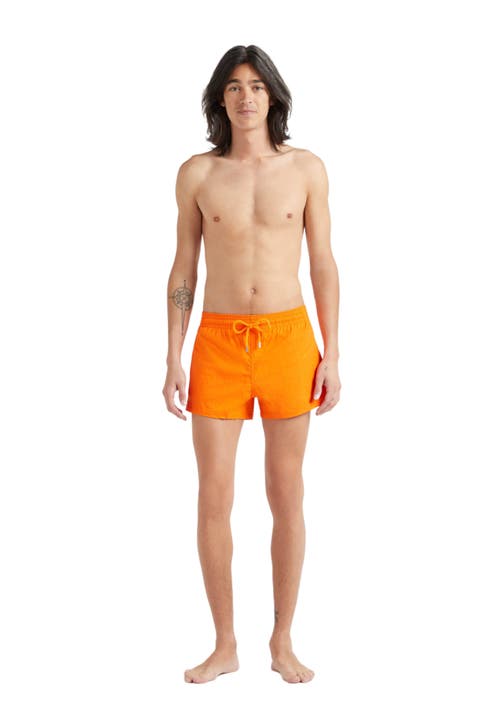 VILEBREQUIN JACQUARD TURTLE STRETCH SWIM SHORTS