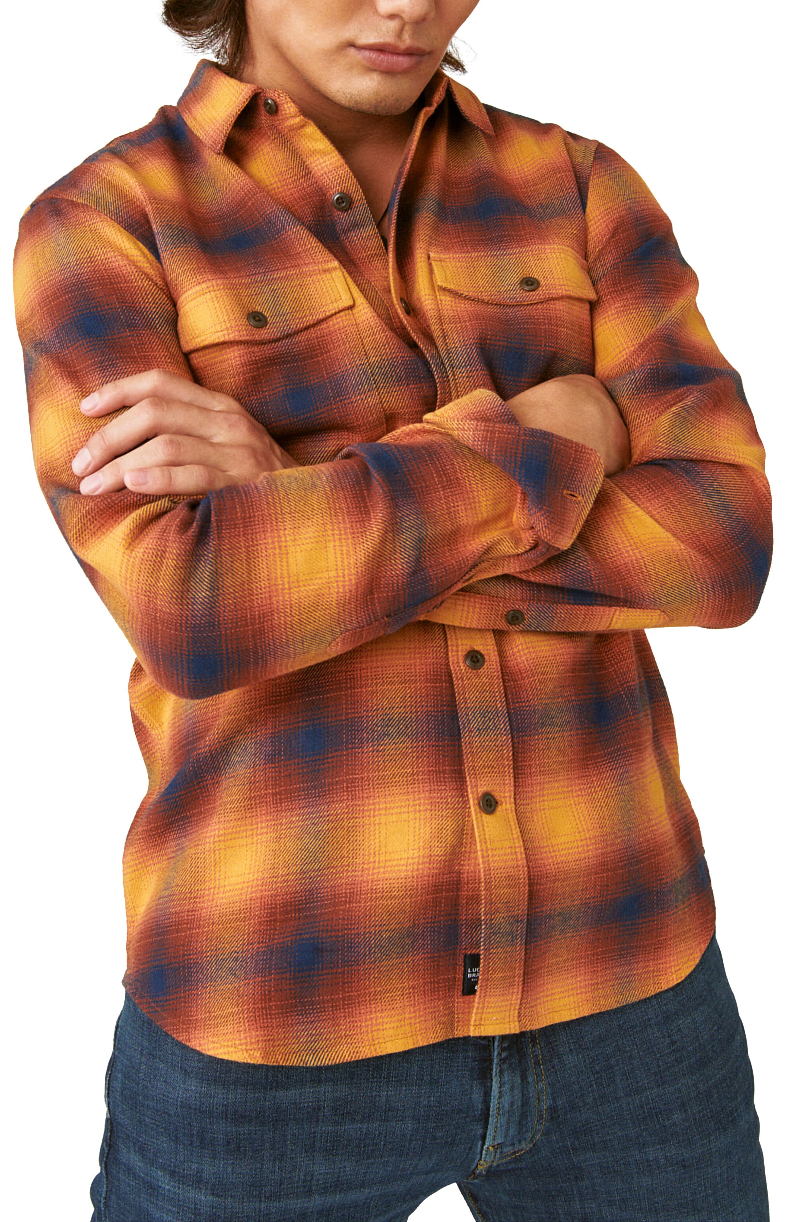 Men's Orange Flannel Shirts | Nordstrom