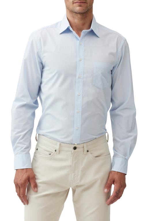 Shop Rodd & Gunn Lowcliffe Solid Cotton Button-up Shirt In Sky