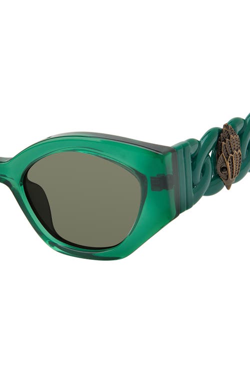 Kurt Geiger London 51mm Round Sunglasses In Jungle