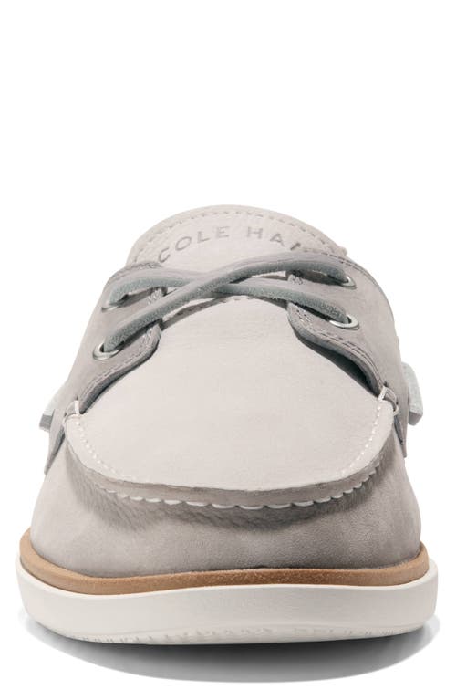 Shop Cole Haan Grandpro Windward Boat Shoe In Paloma/dove/ivory