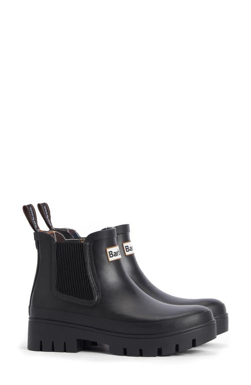 Barbour Halton Waterproof Chelsea Rain Boot In Black