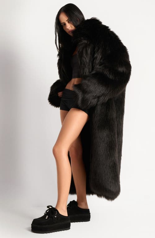 Naked Wolfe Blizzard Black Suede/shearling In Black-suede/shearling