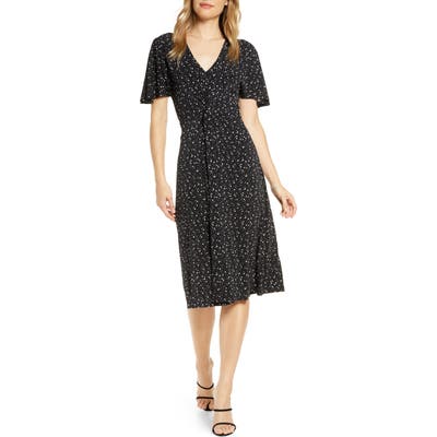 Leota Betty Flutter Sleeve Jersey Dress