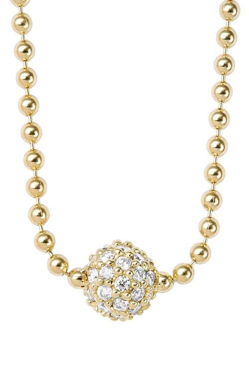 Lagos 'covet' Diamond Pavé Pendant Necklace In Gold/diamond