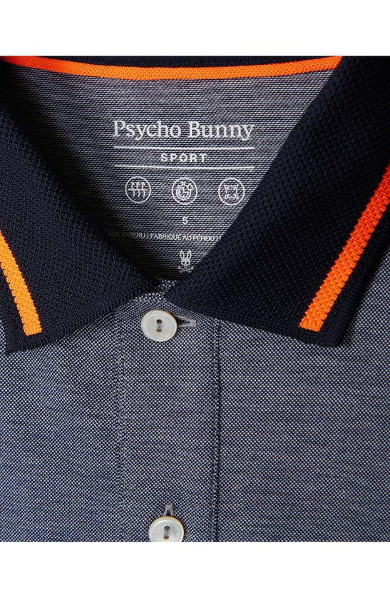 Shop Psycho Bunny Syracuse Block Sport Piqué Polo In Navy