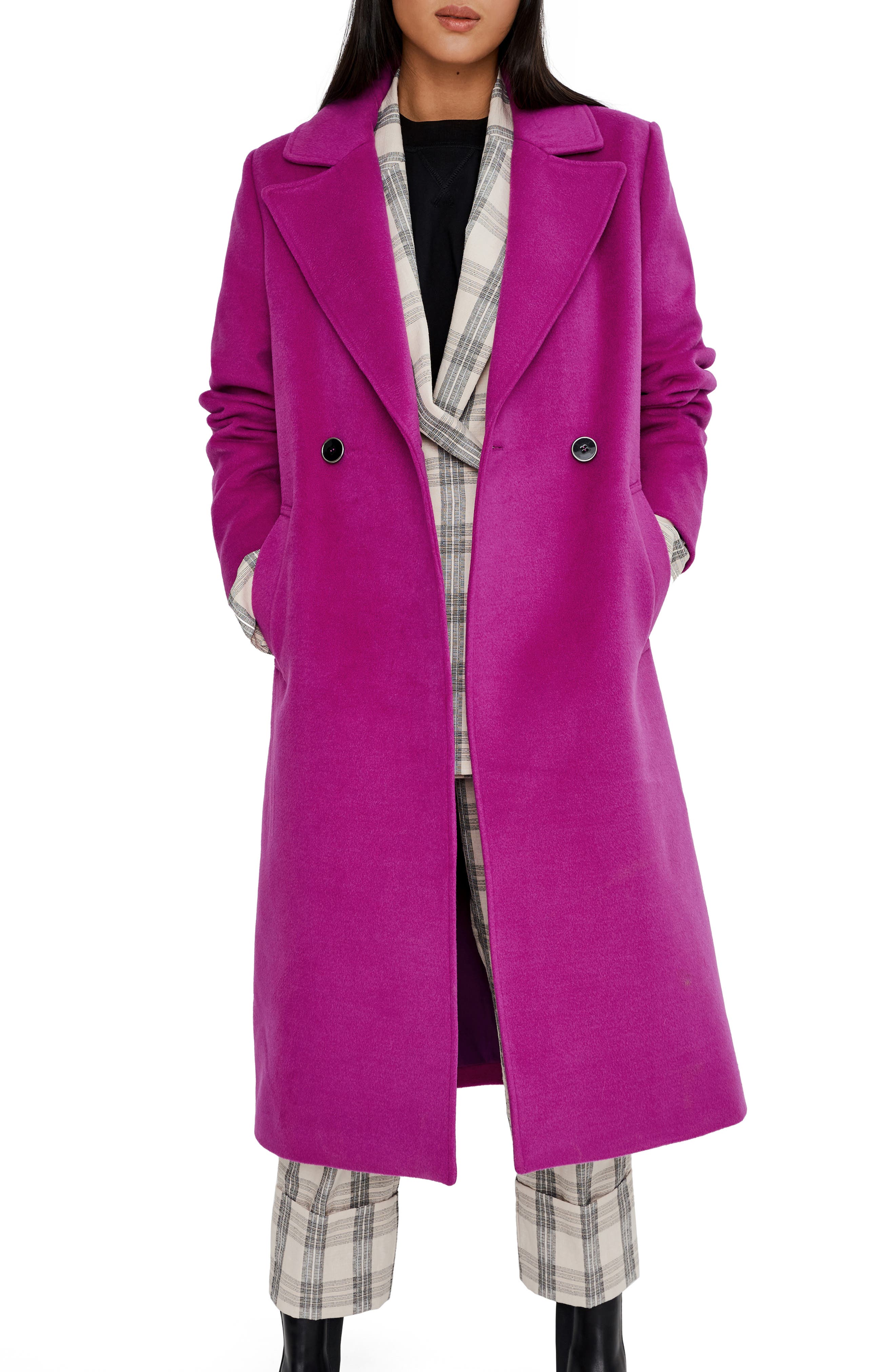 magenta coat