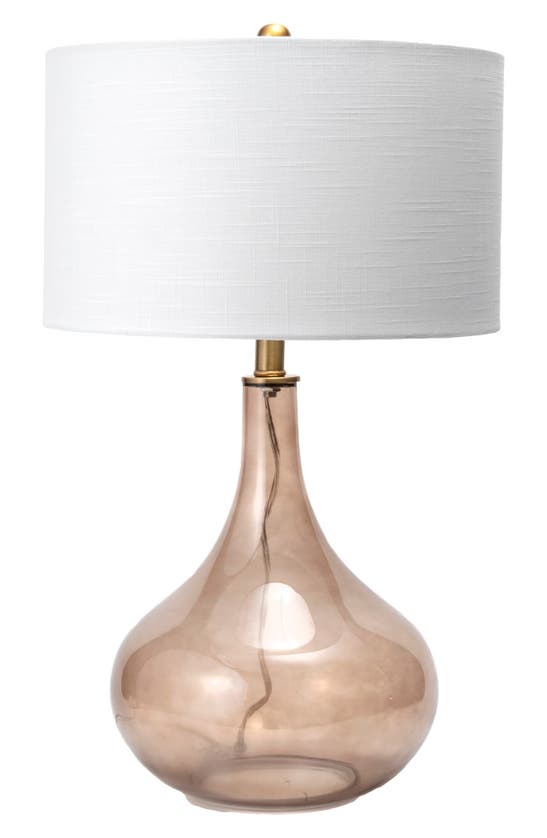 Nuloom Farrell Glass Table Lamp In Amber
