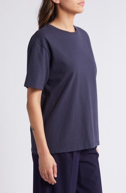 Shop Rue Sophie Nola Relaxed Fit Cotton T-shirt In Midnight