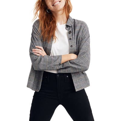 Madewell Bromley Flannel Shirt, Grey