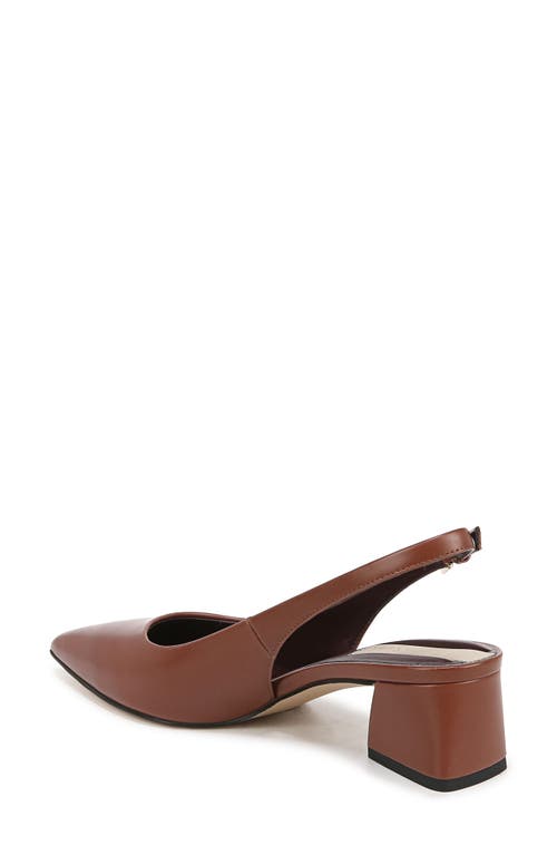 Franco Sarto Women's Racer Pointed Toe Block Heel Slingback Pumps In Brown