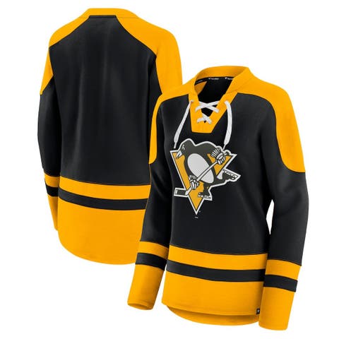 Women's Fanatics Branded Black Pittsburgh Penguins Authentic Pro Rink Full-Zip  Hoodie