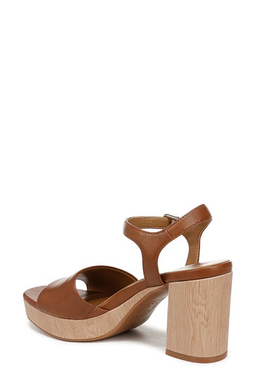 Naturalizer Lilly Platform Sandals In English Tea Faux Leather