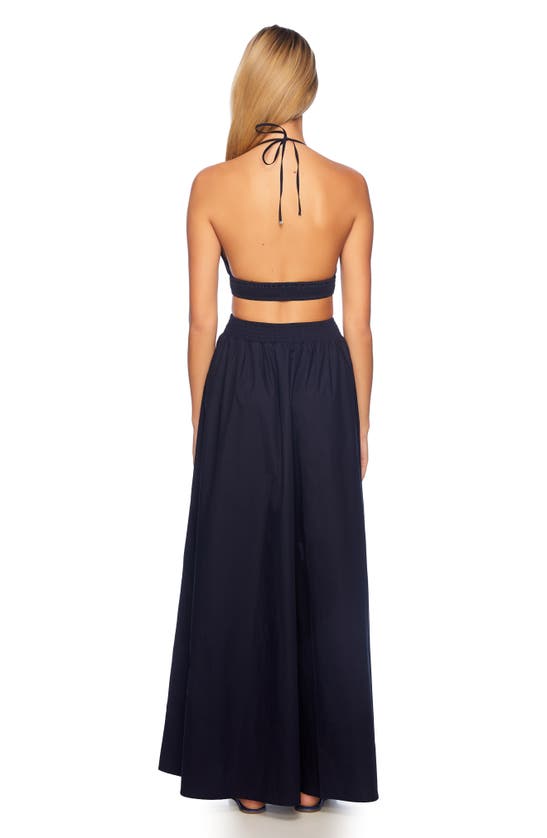 Shop Susana Monaco Poplin Crop Camisole In Midnight