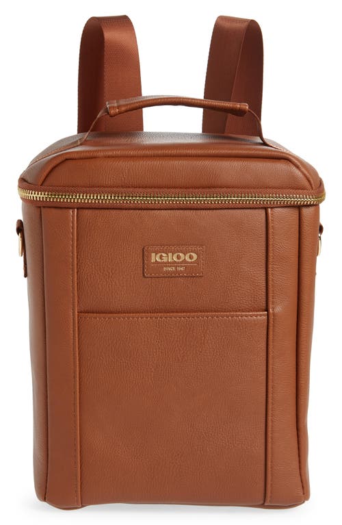 IGLOO Luxe Insulated Convertible Mini Backpack in Cognac at Nordstrom