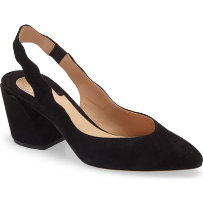 Chloe Laurena Scallop Slingback Pump - Black