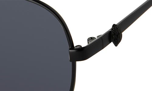 Kurt Geiger Aviator Sunglasses, 62mm In Black/gray