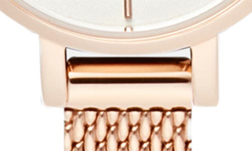 Daniel Wellington Petite Mini Melrose Mesh Watch, 19mm In Rose Gold