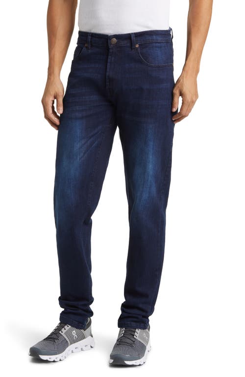Straight Athletic Fit 2.0 Stretch Jeans in Dark Distressed