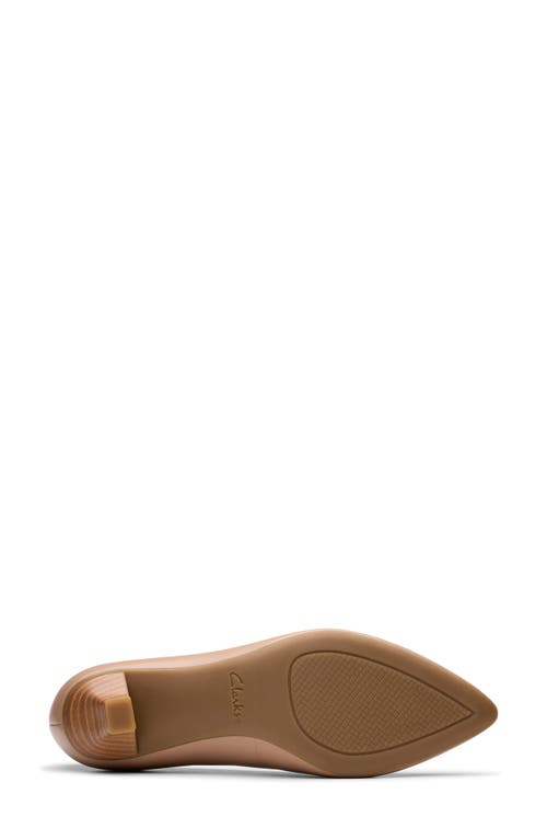 Clarks ® Kepley Vine Pump In Warm Beige Leather