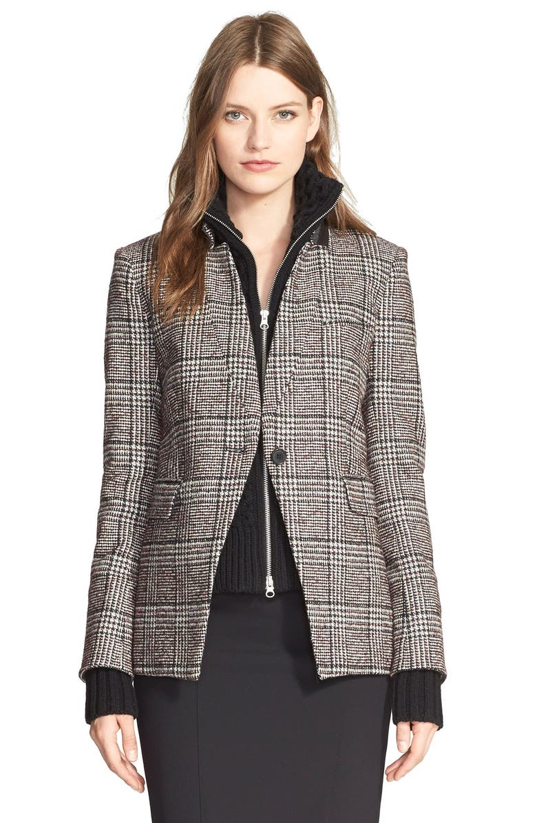 Veronica Beard Plaid Jacket with Removable Dickey & Cuffs | Nordstrom