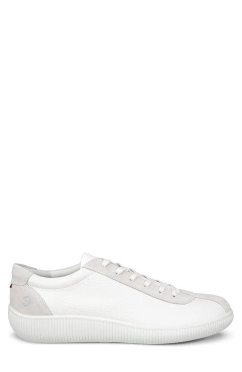 Ecco Soft Zero Sneaker In White/shadow White