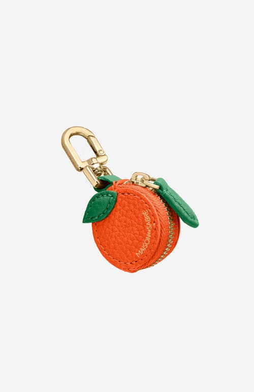 Shop Maison De Sabre Maison De Sabré The Sabremoji Fruit Charm In Orange