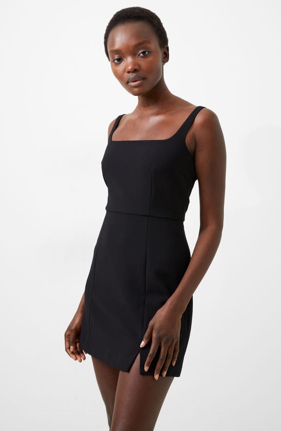 Shop French Connection Whisper Sleeveless Minidress In 02-blackout