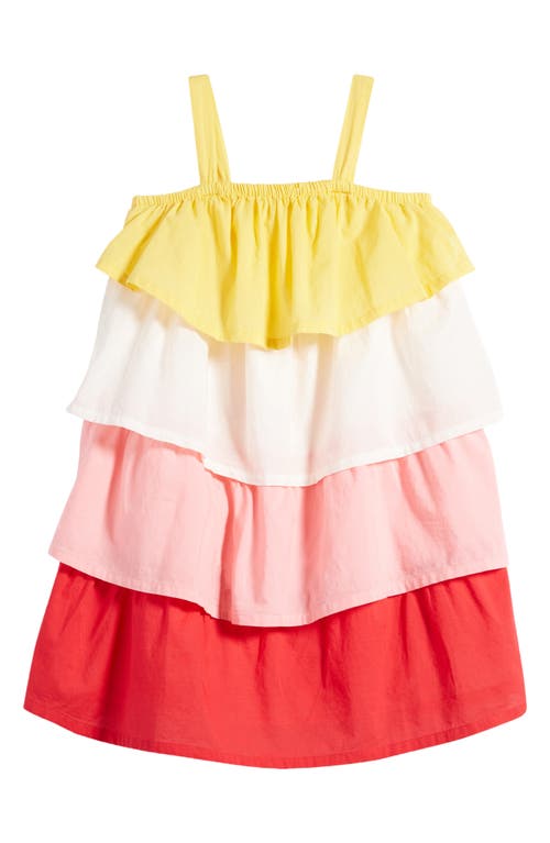 Tucker + Tate Kids' Tiered Dress in Yellow Beachball Multi Block