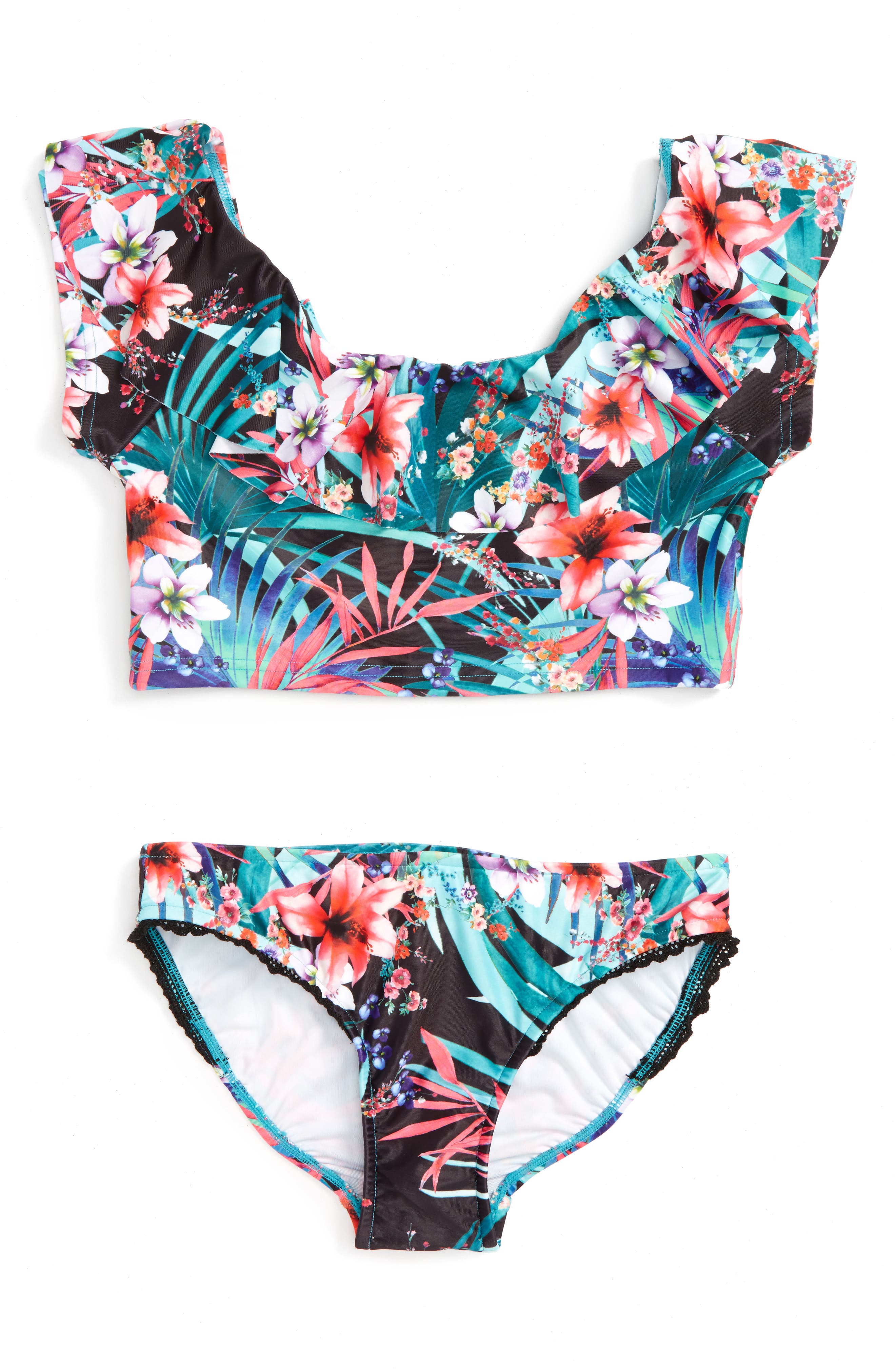 Seafolly Tropical Vacation TwoPiece Swimsuit (Big Girls) Nordstrom