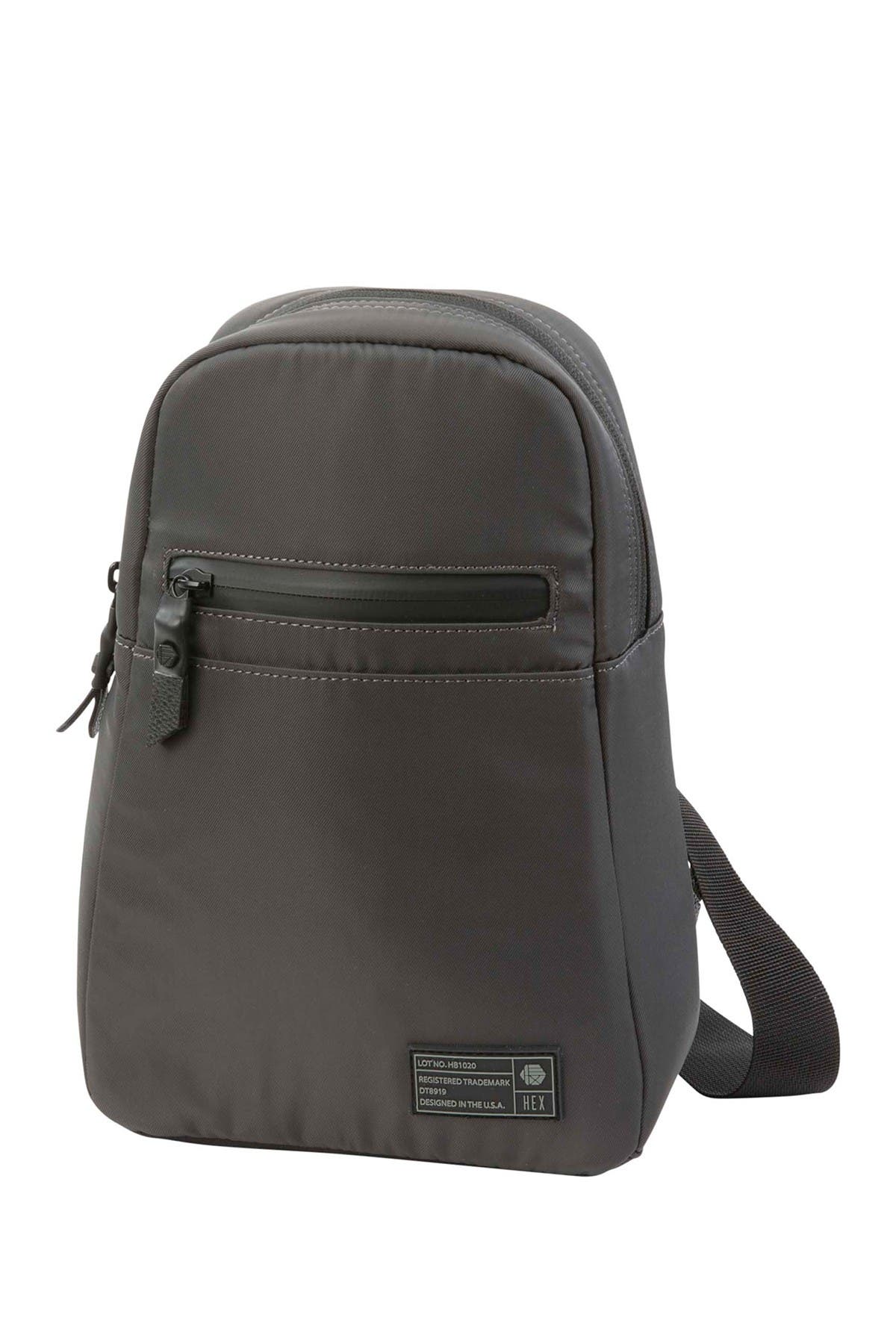 Hex Accessories Rip Stop Single Strap Backpack In Grey