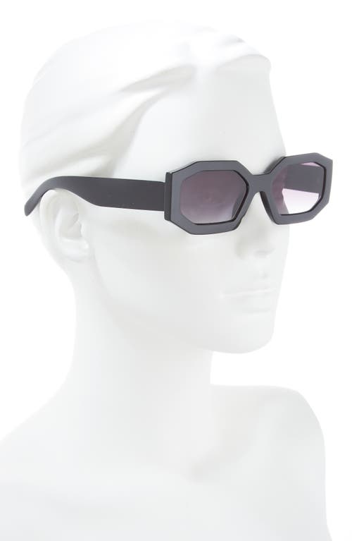 Shop Bp. Gradient Rectangular Sunglasses In Black