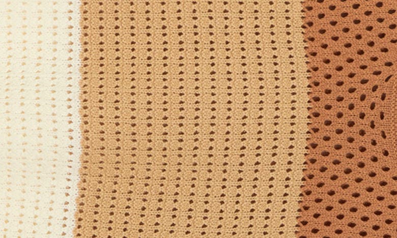 Shop Rachel Roy Colorblock Crochet Top In Macaroon Parchment