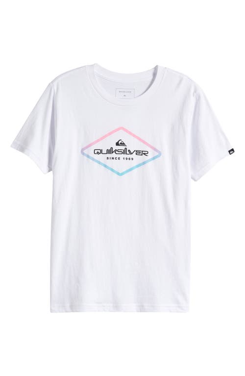 Quiksilver Kids' Omni Lock Cotton Graphic T-Shirt White at