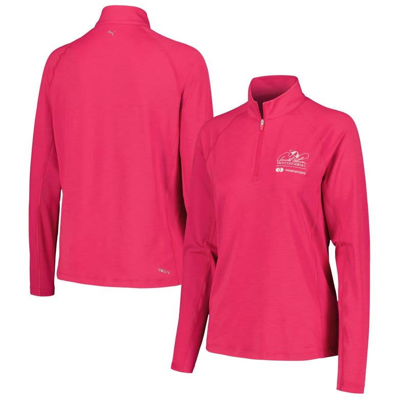 Shop Puma Pink Arnold Palmer Invitational You-v Raglan Quarter-zip Jacket